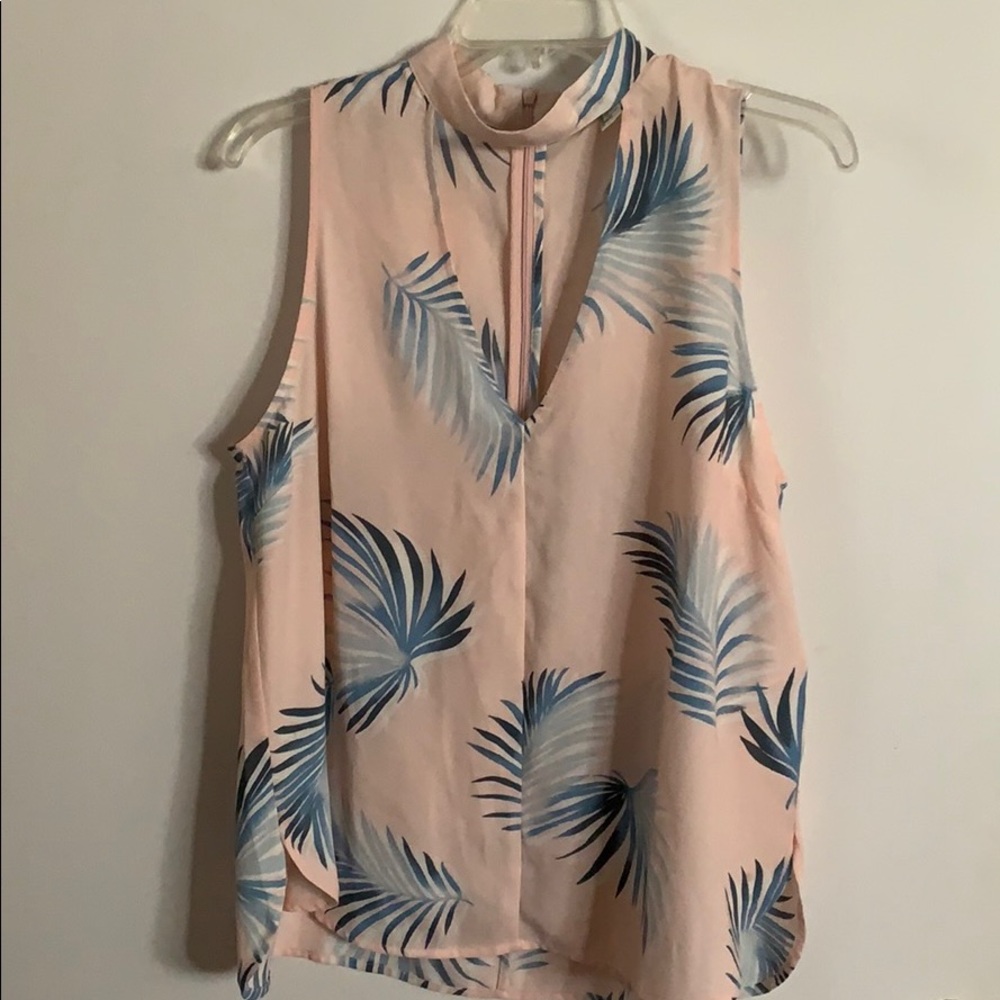Pink and blue top